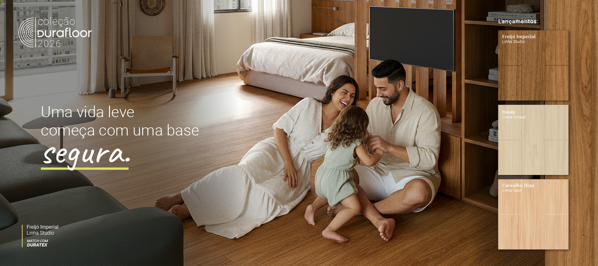 Coleção Durafloor 2026 - Uma vida leve começa com uma base segura